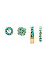 view 1 of 2 Turquoise Earring Set in Gold