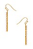 view 2 of 2 Pearl Cross Earrings in Gold