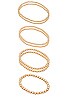 view 3 of 4 Bubble Bangle Set in Gold