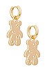 view 1 of 3 Bear Earrings in Gold
