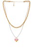 view 1 of 2 Melting Heart Necklace in Gold