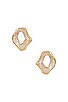 view 1 of 2 Abstract Earrings in Gold