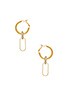 view 2 of 2 X REVOLVE Link Hoop Earrings in Gold & Silver