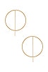 view 1 of 3 Lights Out Hoop Earrings in Gold