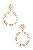 X REVOLVE Helena Hoop Earrings, view 1 of 3, click to view large image.