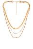 view 1 of 3 X Sofia Richie Paperclip Layered Necklace in Gold