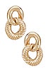 view 1 of 2 Double Deluxe Earring in Gold