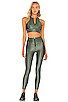 view 4 of 4 Ultra High Rise Zip Front Legging in Faded Army & Black