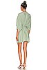 view 3 of 3 Kayla Wrap Dress in Antique Green