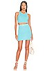 view 1 of 3 Emily Ribbed Skirt Set in Aqua Blue