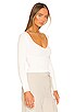 view 2 of 4 Cynthia V Neck Cropped Sweater in Ivory