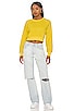 view 4 of 4 Janelle Pullover Crop Sweater in Yellow