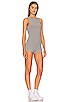 view 2 of 3 Kate Basic Ribbed Romper in Grey