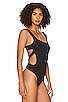 view 3 of 5 Natasha Cut Out Bodysuit in Black