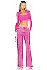 view 4 of 4 Cameron Cut Out Top in Pink