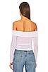 view 3 of 4 Ava Off Shoulder Top in White