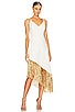 view 1 of 3 Sparkle Midi Dress in White & Gold