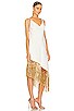 view 2 of 3 Sparkle Midi Dress in White & Gold