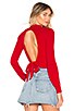 view 1 of 5 Estelle Tie Back Sweater in Red