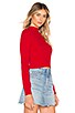 view 3 of 5 Estelle Tie Back Sweater in Red
