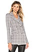 view 2 of 5 Constance Blazer in Grey Plaid
