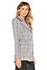 view 3 of 5 Constance Blazer in Grey Plaid