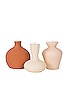 view 1 of 2 Modern Noir Ceramic Vase Shape Candle Set in Modern Noir