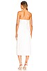 view 3 of 3 Solid Strapless Double Knot Midi Dress in Off White