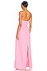 view 3 of 3 ROBE LONGUE SOLID STRAPLESS MATELASSE in Pink