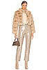 view 4 of 4 Faux Fox Fur Jacket in Camel