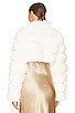 view 3 of 4 Faux Fox Fur Short Jacket in White