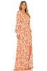 view 2 of 3 Shiloh Maxi Dress in Vintage Coral Floral