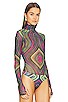 view 3 of 5 INES ボディスーツ in Electric Swirl