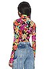 view 3 of 4 Lela Top in Noir Rose Bouquet