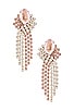 view 1 of 2 Crystal Chandelier Earring in Pink