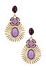 view 1 of 3 Sunray Jewel Chandelier Earrings in Lilac