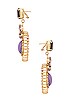 view 2 of 3 Sunray Jewel Chandelier Earrings in Lilac