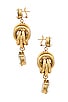 view 2 of 2 CRYSTAL KNOT 귀걸이 in Gold