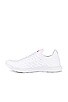 view 5 of 6 TechLoom Wave Sneaker in White & Neon Pink