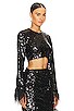 view 2 of 6 Gala Top in Black Sequin