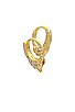 view 1 of 4 Pave Handcuff Huggie Earring in Gold