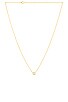 view 1 of 2 Round Bezel Solitaire Necklace in Gold
