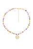 view 1 of 3 Bead Smiley Face Necklace in Pastel Multi