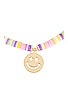 view 2 of 3 Bead Smiley Face Necklace in Pastel Multi