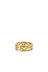 view 2 of 3 Double Pave Chain Link Ring in Gold