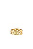 view 3 of 3 Double Pave Chain Link Ring in Gold