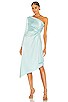 view 1 of 3 Dora Asymmetrical Off The Shoulder Dress in Powder Blue