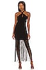 view 1 of 4 Steph Fringe Midi Dress in Black