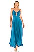 view 1 of 4 Gloria Pleated Maxi Dress in Ocean Blue