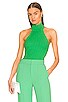 view 1 of 4 Ike Cable Halter Top in Garden Green
